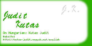 judit kutas business card